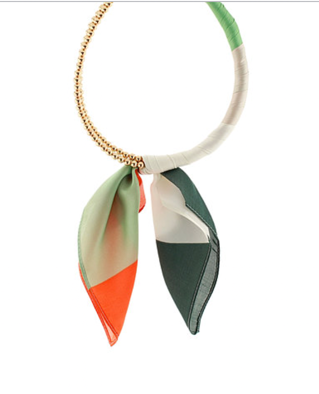 Scarf Collar Necklace - Multi Mint