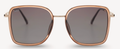 Elle Brown Polarized Oversized Sunglasses