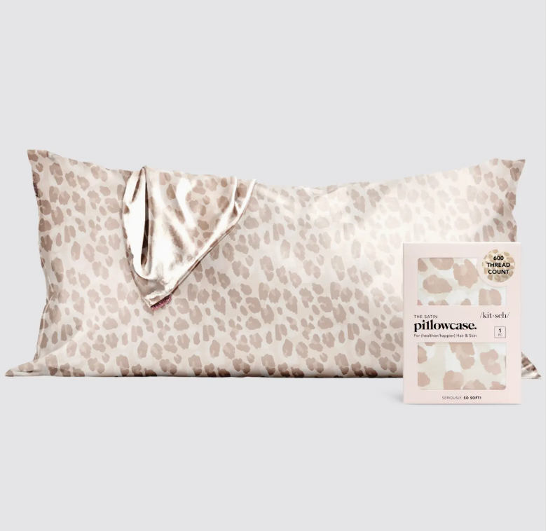 Kitsch Satin Pillowcase King - Leopard