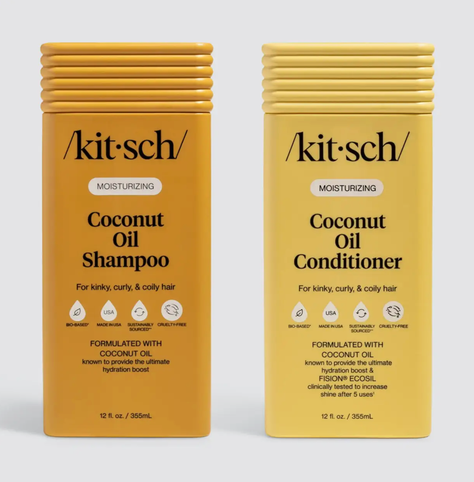 Kitsch Moisturizing Coconut Oil Shampoo & Conditioner Combo