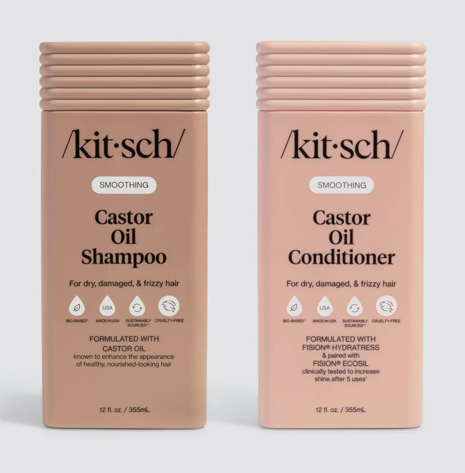 Kitsch Smoothing Castor Oil Shampoo & Conditioner Combo