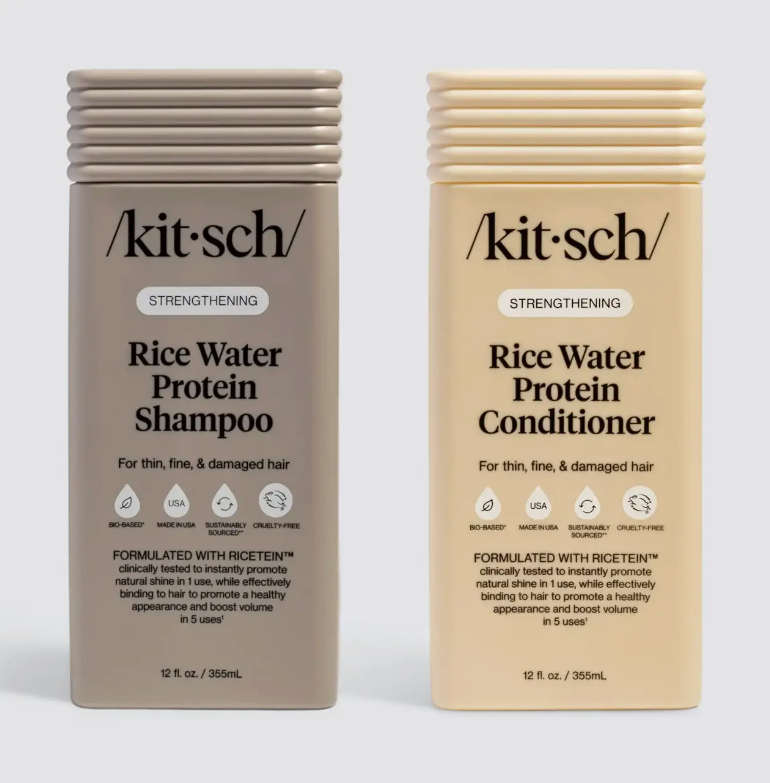 Kitsch Strengthening Rice Water Shampoo & Conditioner Combo