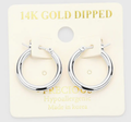 Silver Metal Hoops