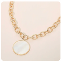 Mother Of Pearl Pendant Necklace