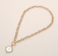 Cross Medallion Charm Necklace