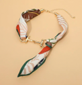Horsebit Scarf Necklace
