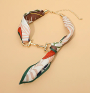 Horsebit Scarf Necklace