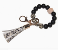 Black Beaded Keychain