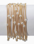 Multi Strand Coil Beaded Bracelet