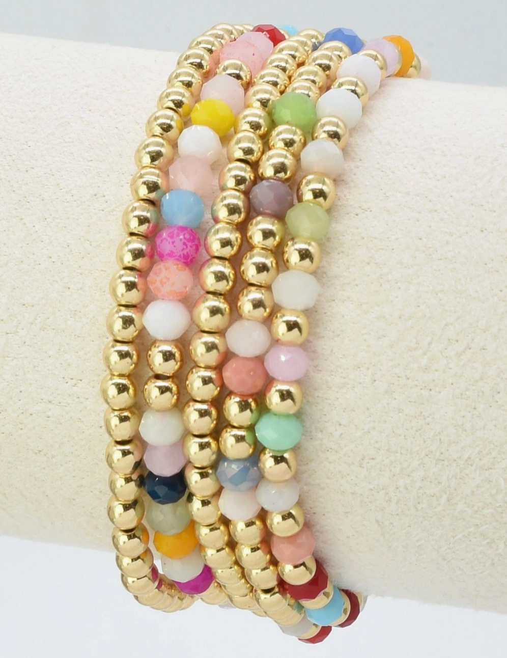 Multi Glass Bead Bracelet Set