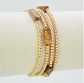 Brown Accent Bead Bracelet Set