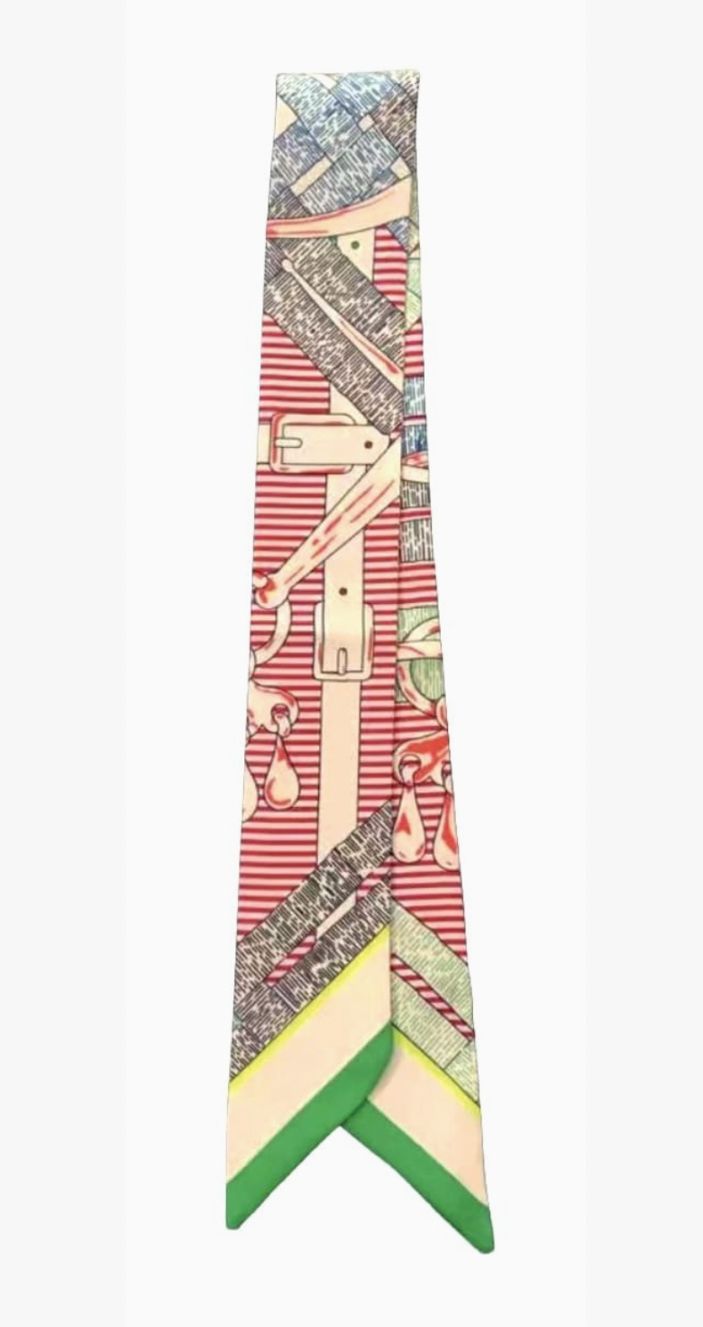 Pink Buckle Scarf