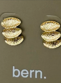 Gold Three-Stack Studs