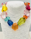 Multi Clear Stone Beaded Necklace