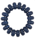Navy Marble Rondelle Bead Bracelet