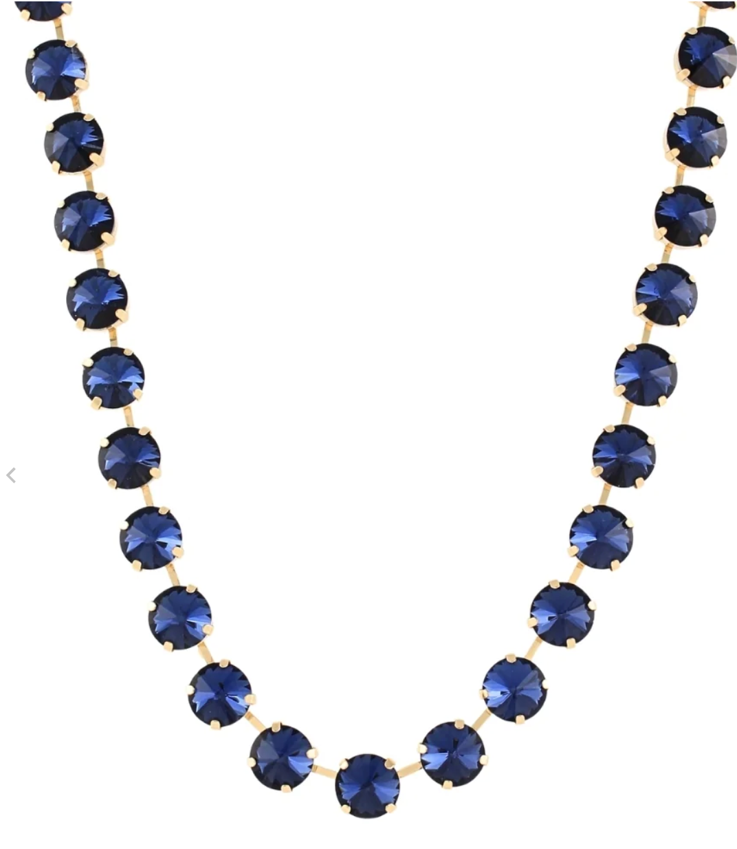 Navy 12mm Rhinestone Necklace