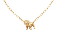 Bulldog Paper Clip Chain Necklace