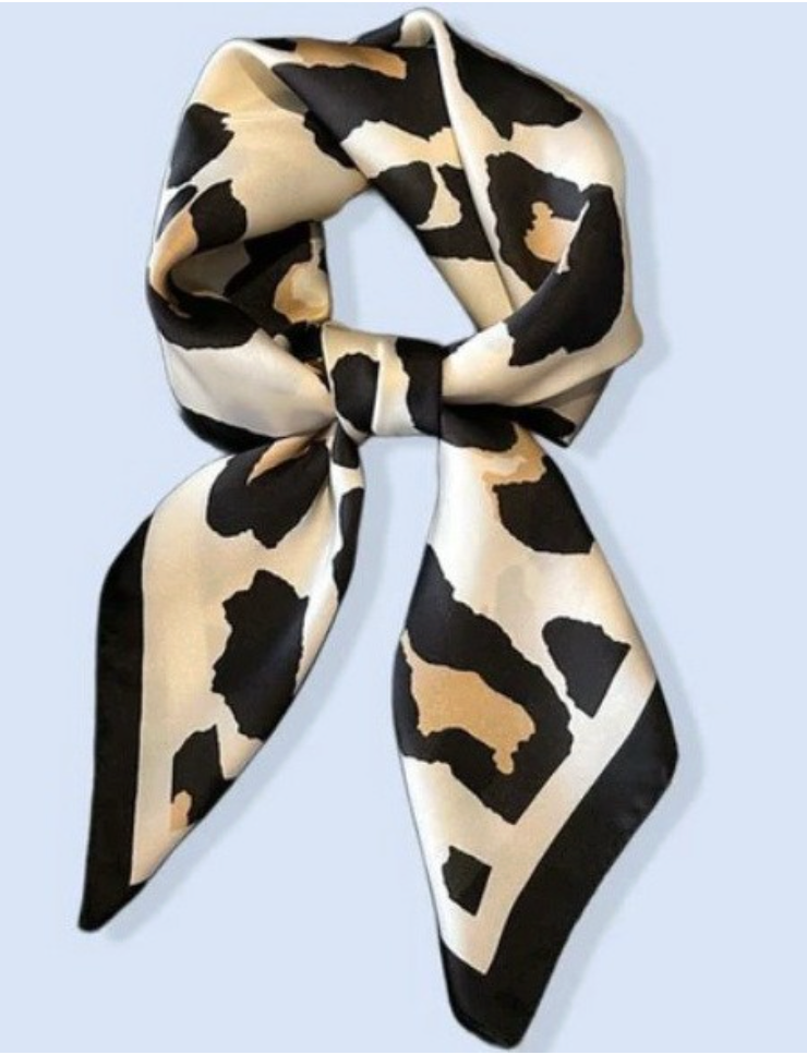 Leopard Print Bandana Scarf