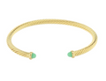 Turquoise 4MM Cable Wire Cuff
