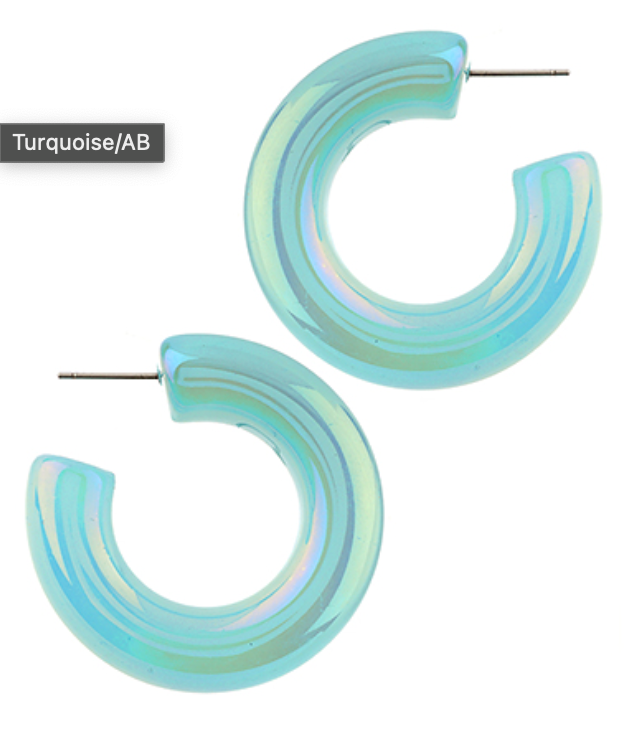 Iridescent Hoops